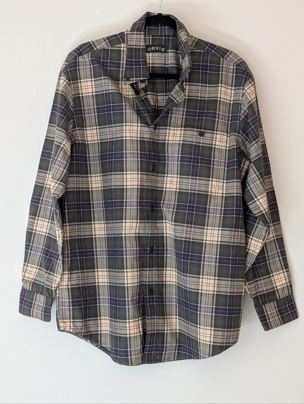 Orvis Long Sleeve Button Up Shirt Size L